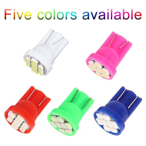 10 PCS T10 8 LED Car Signal Light Bulb (Pink Light) - Image 6