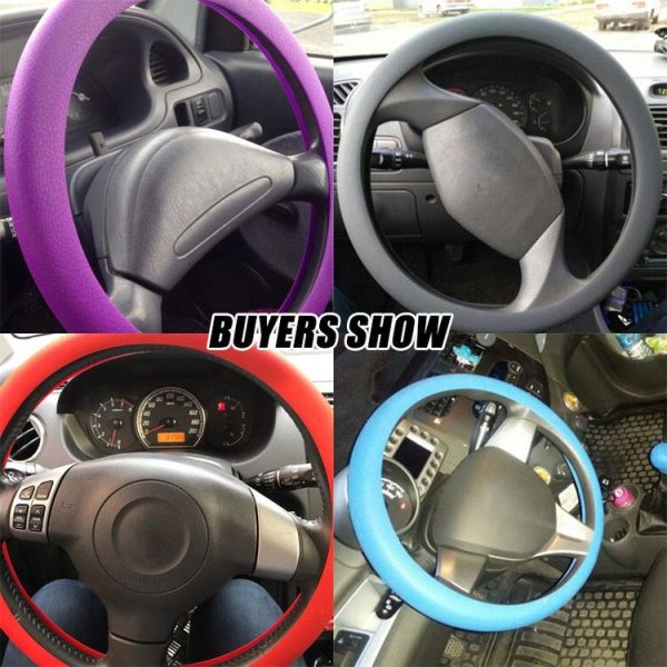 Glowing Lighting Silicone Rubber Car Steering Wheel Cover, Outside Diameter: 36cm (Green) - Image 7