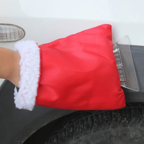 Automobile Supplies Car Snow / Ice Shovel with Protective Sleeve for Cold Winter (Red)