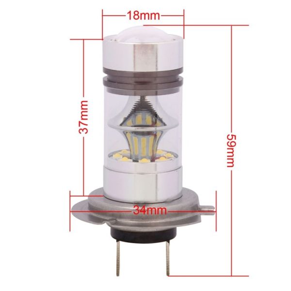 H7 850LM 100W LED Car Front Headlights / Daytime Running Light / Driving Lamp Bulb, DC 12-24V (Cool White) - Image 5
