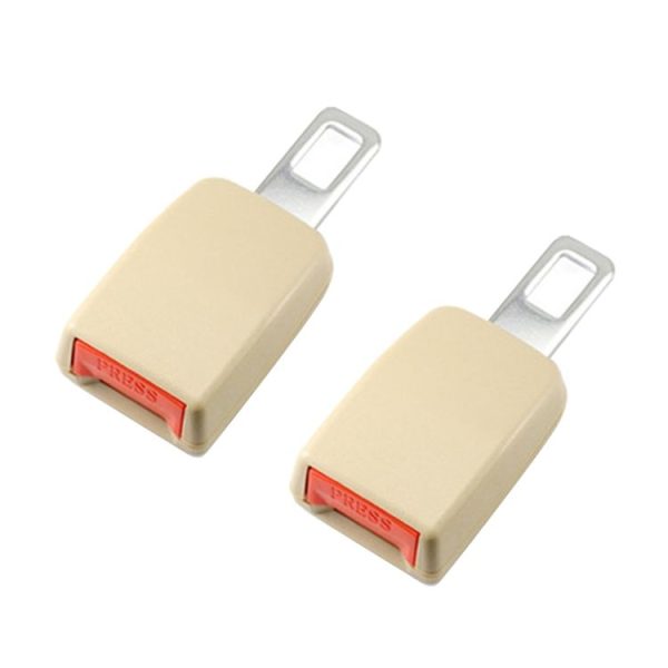 2 PCS Universal Car Seat Belt Extension Buckle (Khaki) - Image 2