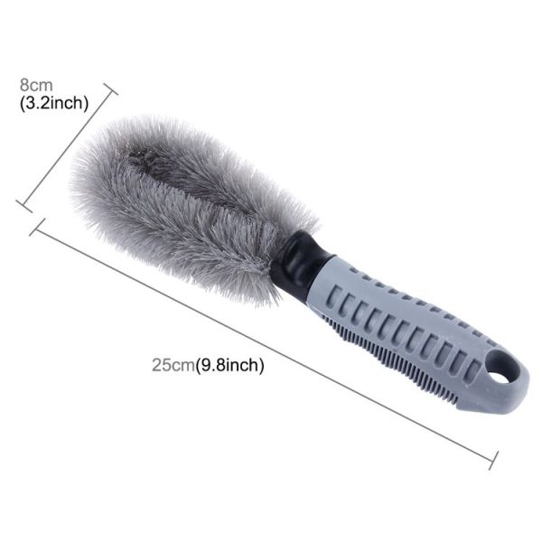 KANEED Car Wheel Tire Rim Scrub Brush Hub Clean Wash Brush Car Truck Motorcycle Bike Washing Cleaning Tool - Image 3