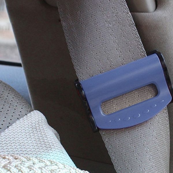2 PCS SHUNWEI Car Safety Seat Belt Adjuster (Blue)