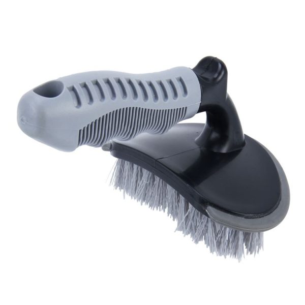 KANEED Car Motorcycle Washing Tool Car Tyre / Wheel Wash Cleaning Brush with Handle (Grey) - Image 3