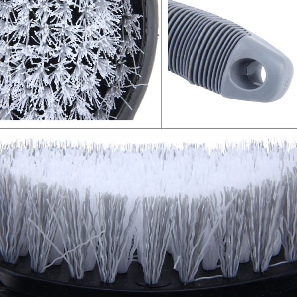 KANEED Car Motorcycle Washing Tool Car Tyre / Wheel Wash Cleaning Brush with Handle (Grey) - Image 4