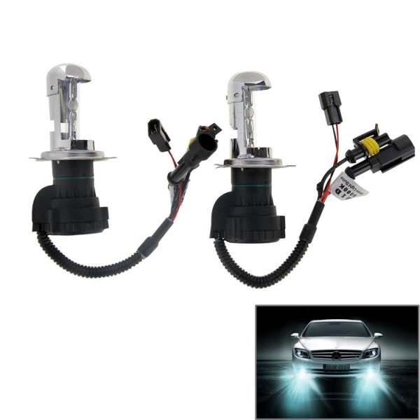 DC12V 35W 9007 / 9004-3 HID Xenon Light Single Beam Super Vision Waterproof Head Lamp with One Cable, Color Temperature: 6000K, Pack of 2