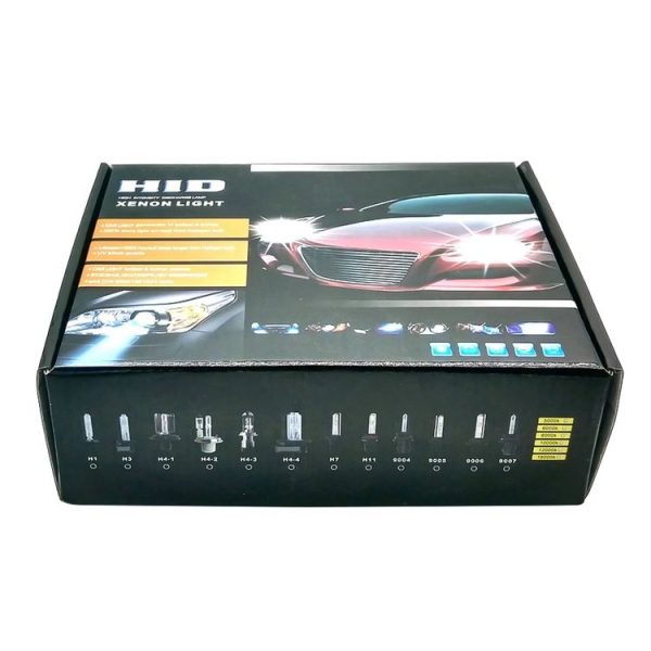 DC12V 35W 9007 / 9004-3 HID Xenon Light Single Beam Super Vision Waterproof Head Lamp with One Cable, Color Temperature: 6000K, Pack of 2 - Image 7