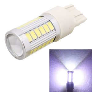 2 PCS T20 / 7443 16.5W 990LM 6500K White Light 5630 SMD Dual Wire 33 LED Car Brake / Steering Light Bulb, DC12V