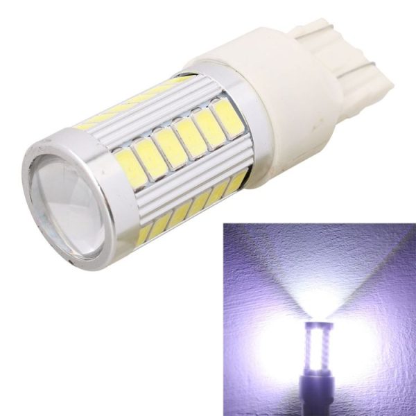 2 PCS T20 / 7443 16.5W 990LM 6500K White Light 5630 SMD Dual Wire 33 LED Car Brake / Steering Light Bulb, DC12V