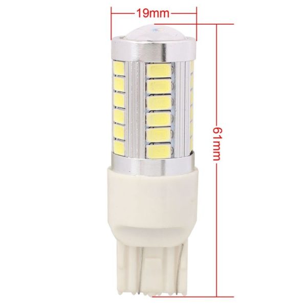 2 PCS T20 / 7443 16.5W 990LM 6500K White Light 5630 SMD Dual Wire 33 LED Car Brake / Steering Light Bulb, DC12V - Image 4