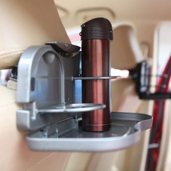 Car Rear Seat Multifunctional Folding Drink Holder - Image 8