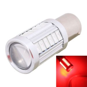 2PCS 1156 / BA15S 16.5W 1155LM 630-660nm 33 LED SMD 5630 Red Light Car Brake Light Lamp Bulb for Vehicles, DC12V (Red Light)