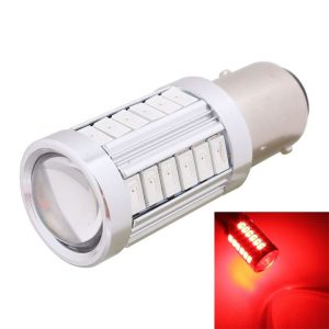 2PCS 1157 / BAY15D 16.5W 1155LM 630-660nm 33 LED SMD 5630 Red Light Car Brake Light Lamp Bulb for Vehicles, DC12V (Red Light)
