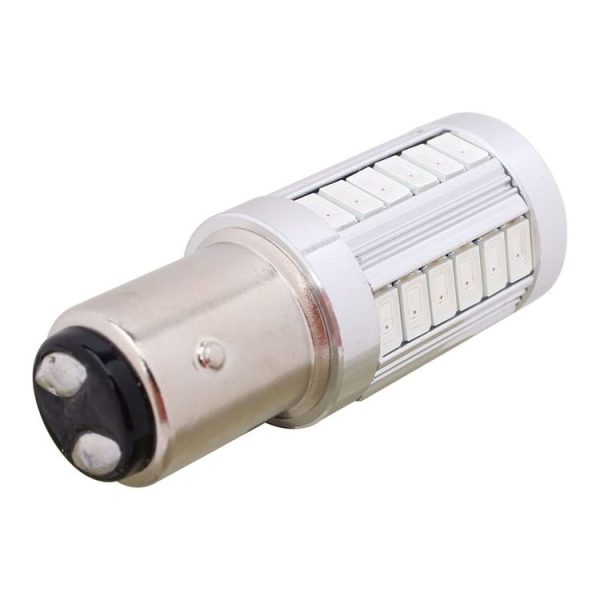 2PCS 1157 / BAY15D 16.5W 1155LM 630-660nm 33 LED SMD 5630 Red Light Car Brake Light Lamp Bulb for Vehicles, DC12V (Red Light) - Image 3