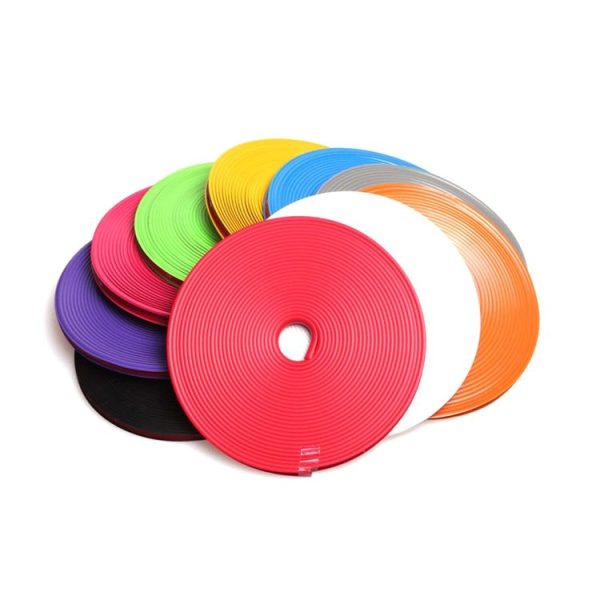 Universal Decorative Scratchproof Stickup 8M Flexible Car Wheel Hub TRIM Mouldings Decoration Strip (Red) - Image 9