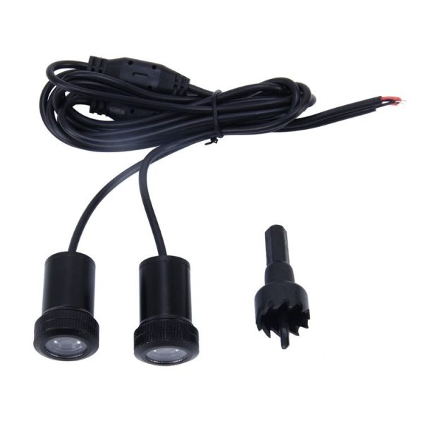 LED Ghost Shadow Light, Car Door LED Laser Welcome Decorative Light, Cable length: 96cm (Pair) - Image 5