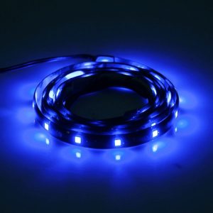 10 PCS 30cm 15 LED Waterproof Flexible Car Strip Light, DC 12V (Blue Light)