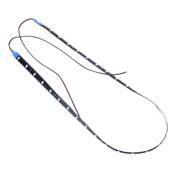 10 PCS 60cm 30 LED Waterproof Flexible Car Strip Light, DC 12V (Blue Light) - Image 2