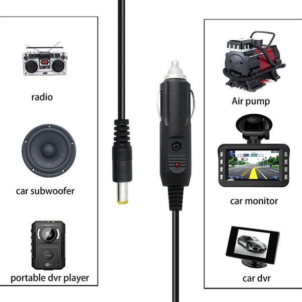 2A Car 4.0 x 1.7mm Power Supply Adapter Plug Coiled Cable Car Charger, Length: 40-140cm - Image 4