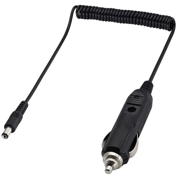 2A 5.5 x 2.1mm DC Power Supply Adapter Plug Coiled Cable Car Charger, Length: 40-140cm - Image 2