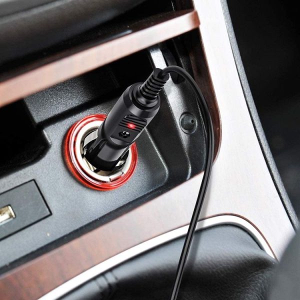 2A 5.5 x 2.1mm DC Power Supply Adapter Plug Coiled Cable Car Charger, Length: 40-140cm - Image 6