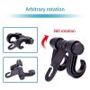 2pcs KANEED Car Vehicle Multi-functional Seat Headrest Bag Hanger Hook Holder Seat Headrest Hanger Hanging Holder Double Hooks (Black) - Image 3