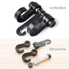 2pcs KANEED Car Vehicle Multi-functional Seat Headrest Bag Hanger Hook Holder Seat Headrest Hanger Hanging Holder Double Hooks (Black) - Image 5