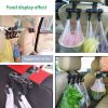 2pcs KANEED Car Vehicle Multi-functional Seat Headrest Bag Hanger Hook Holder Seat Headrest Hanger Hanging Holder Double Hooks (Black) - Image 8
