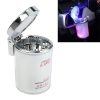 Portable 7 Color LED Light Car Automobile Ashtray Cigarette Holder, Size: 66 x 99 mm (White)