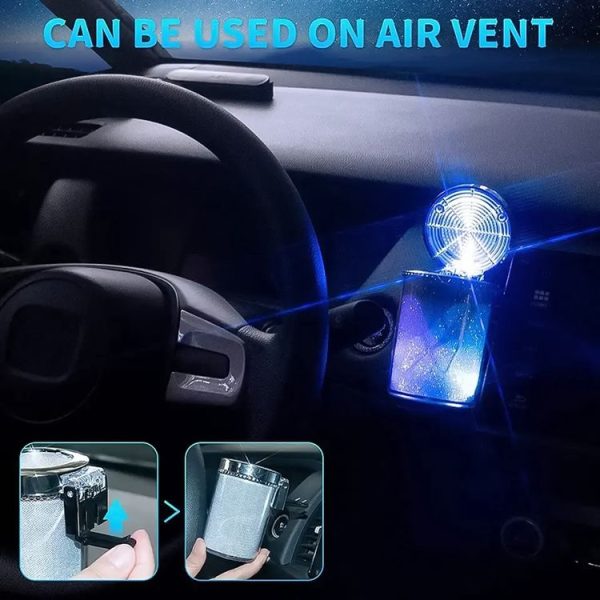 Portable 7 Color LED Light Car Automobile Ashtray Cigarette Holder, Size: 66 x 99 mm (White) - Image 6