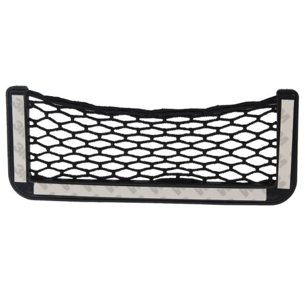 Car Net Pockets 20cm x 8cm Automotive Storage String Bag with Adhesive - Image 3
