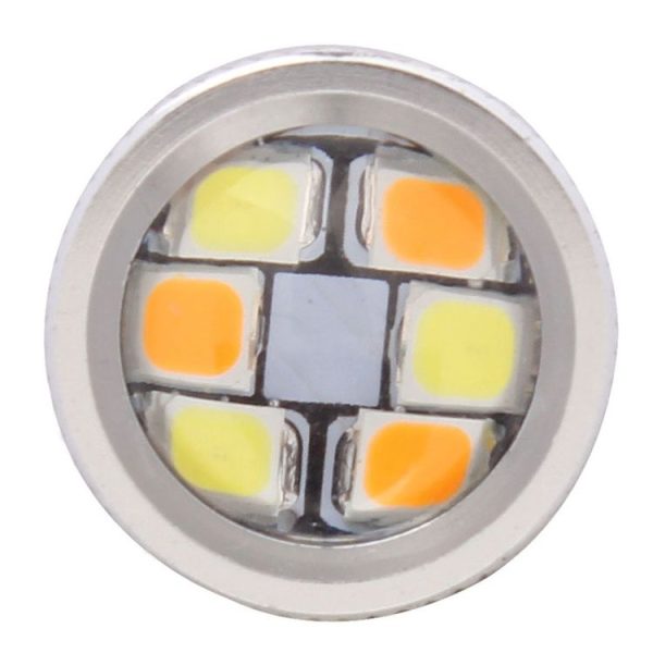 T20 / 7443 8W 420LM White + Yellow Light 42 LED 2835 SMD Car Brake Light Steering Light Bulb, DC 12V - Image 4