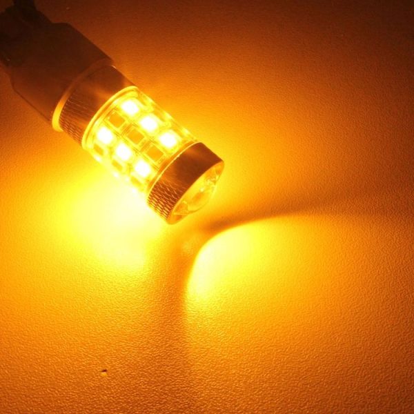 T20 / 7443 8W 420LM White + Yellow Light 42 LED 2835 SMD Car Brake Light Steering Light Bulb, DC 12V - Image 8