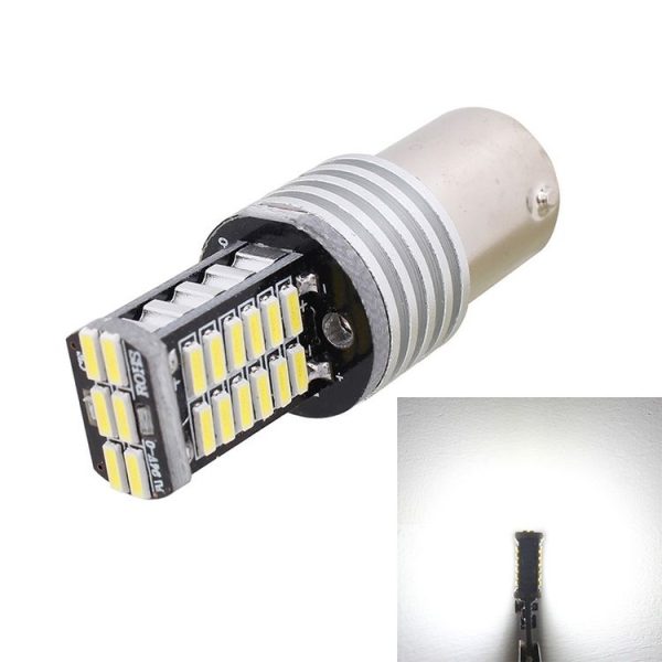 2PCS 1156 / BA15S 6W 30SMD 4014 900LM White Light 6500K Decode LED Car Brake / Steering Light
