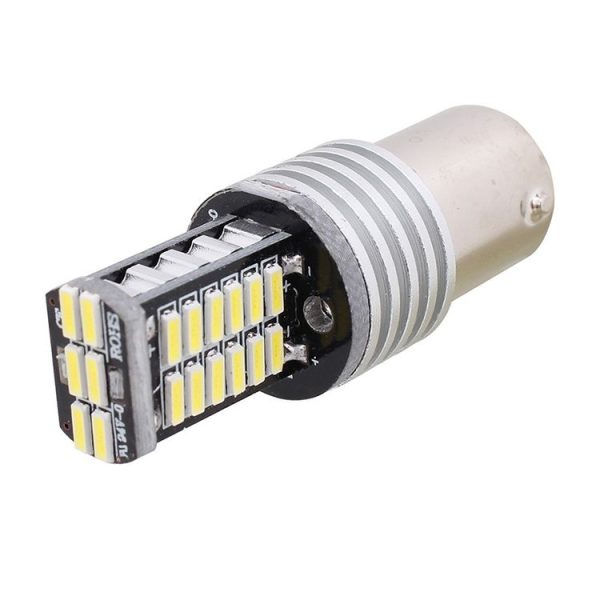 2PCS 1156 / BA15S 6W 30SMD 4014 900LM White Light 6500K Decode LED Car Brake / Steering Light - Image 2