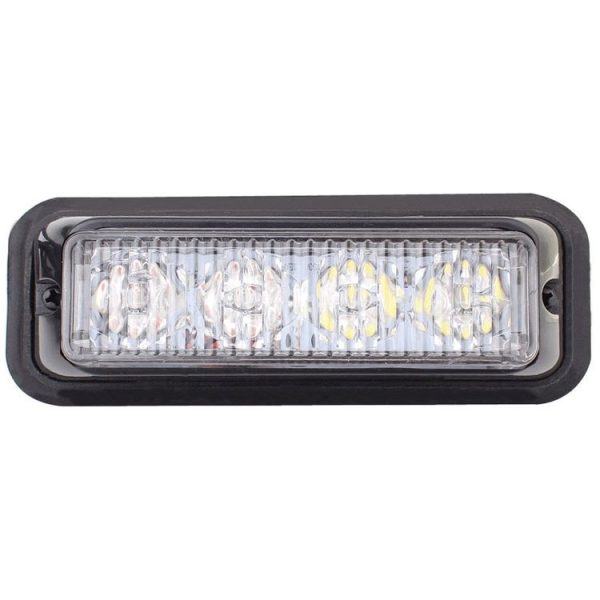 12W 720LM 6500K 577-597nm 4-LED White + Yellow Light Wired Car Flashing Warning Signal Lamp, DC12-24V, Wire Length: 95cm - Image 2