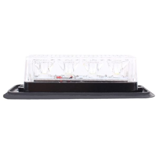12W 720LM 6500K 577-597nm 4-LED White + Yellow Light Wired Car Flashing Warning Signal Lamp, DC12-24V, Wire Length: 95cm - Image 4