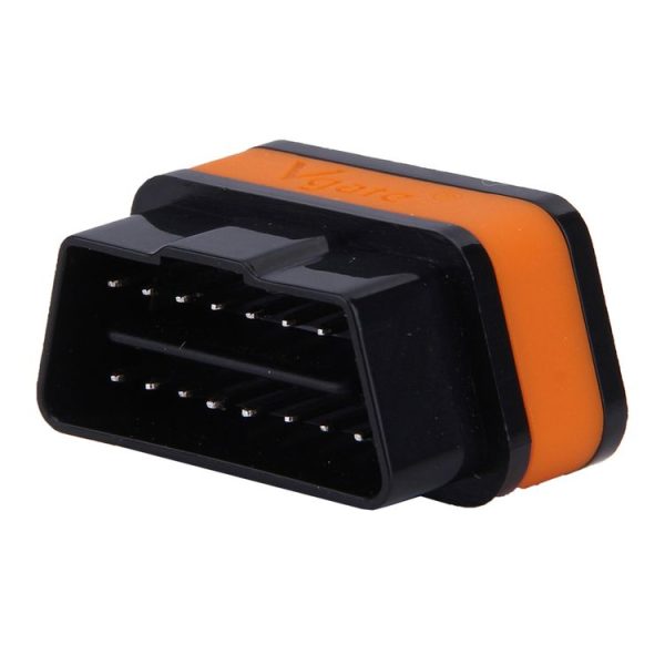 Vgate iCar II Super Mini ELM327 OBDII Bluetooth V3.0 Car Scanner Tool, Support Android OS, Support All OBDII Protocols (Orange + Black) - Image 2