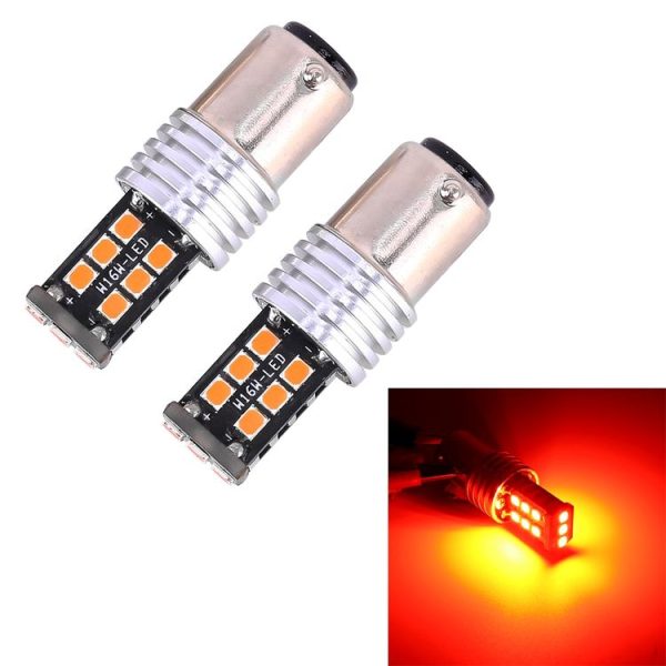 2 PCS 1157 / BAY15D 3W LED 300LM SMD 2835 Car Rear Brake Light for Vehicles, DC 12V (Red Light)