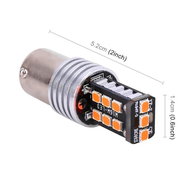 2 PCS 1157 / BAY15D 3W LED 300LM SMD 2835 Car Rear Brake Light for Vehicles, DC 12V (Red Light) - Image 2