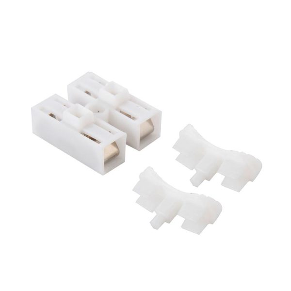 100 PCS 2 Way Push Quick Cable Connector Terminal Wiring Terminal 220V 2A (White) - Image 5