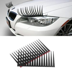 2 PCS Etle Electric Eye Vehicle Eyelashes (Black)