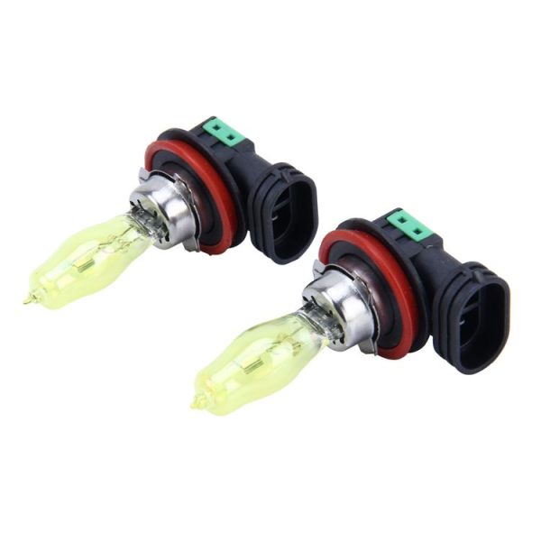 2 X H11 HOD Halogen Bulbs 12V 100W 2400 LM 3500K Yellow Light Headlights - Image 2
