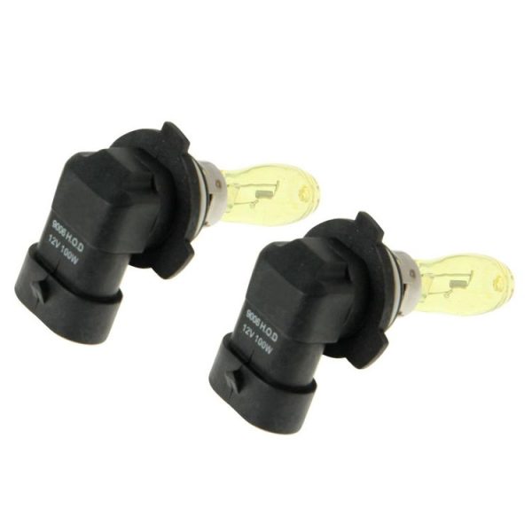 2 X 9006 HOD Halogen Bulbs 12V 100W 2400 LM 3500K Yellow Light Headlights - Image 4
