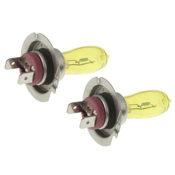 2 X H7 HOD Halogen Bulbs 12V 100W 2400 LM 3500K Yellow Light Headlights - Image 5