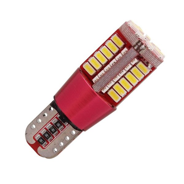 2 PCS T10 5W 285LM White Light 57 SMD 4014 LED Error-Free Canbus Car Clearance Lights Lamp, DC 12V - Image 3