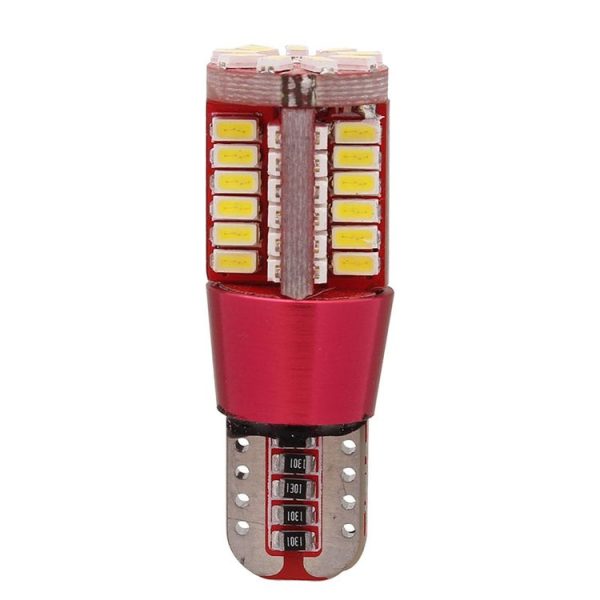 2 PCS T10 5W 285LM White Light 57 SMD 4014 LED Error-Free Canbus Car Clearance Lights Lamp, DC 12V - Image 4