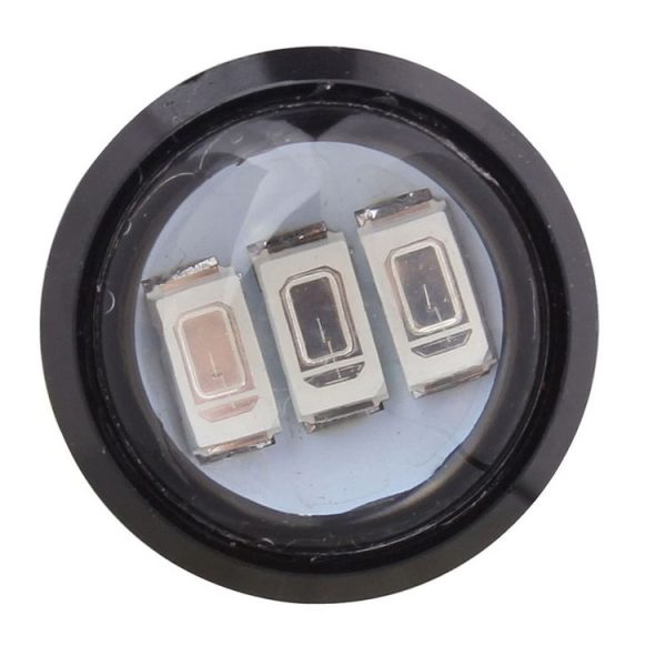 2 PCS 22.5mm 1.5W 150LM Yellow Light 3 LED SMD 5630 Spotlight Eagle Eye Light Daytime Running Light for Vehicles - Image 4