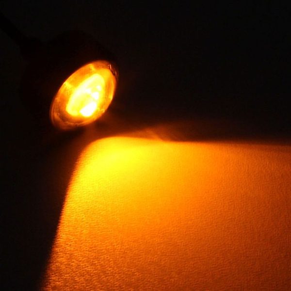 2 PCS 22.5mm 1.5W 150LM Yellow Light 3 LED SMD 5630 Spotlight Eagle Eye Light Daytime Running Light for Vehicles - Image 7