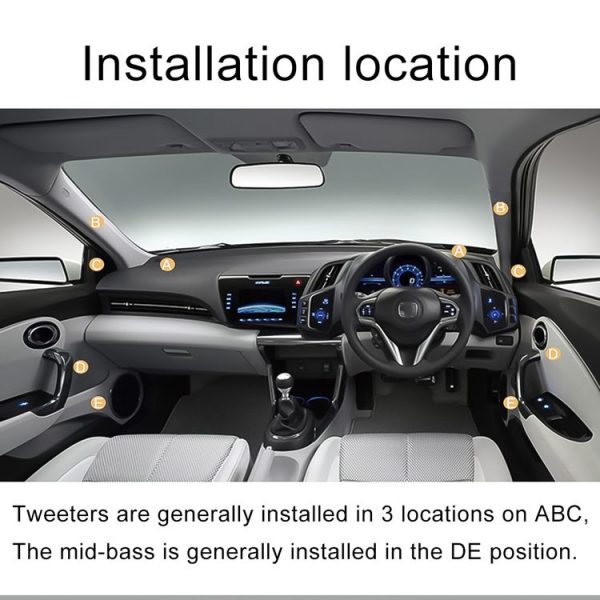 2 PCS 500W High Efficiency Mini Dome Tweeter Speakers for Car Audio System (Black) - Image 9